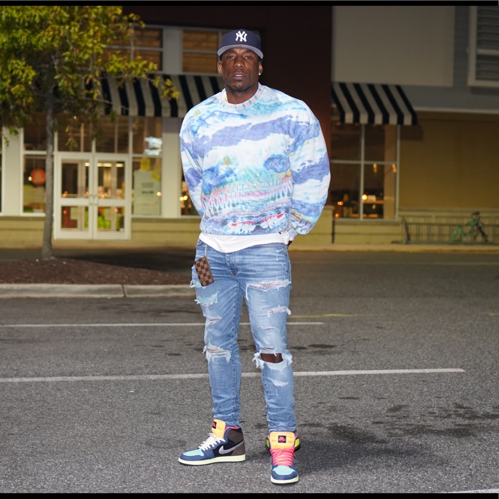 AMIRI Tye Dye Sweatshirt.